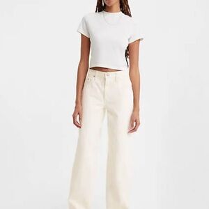 Levi’s Baggy Dad Cream Jeans Size 27